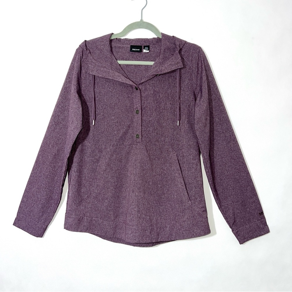 Marmot Women's Lorey Lightweight Hooded Top Jacket Vintage Purple Size Large